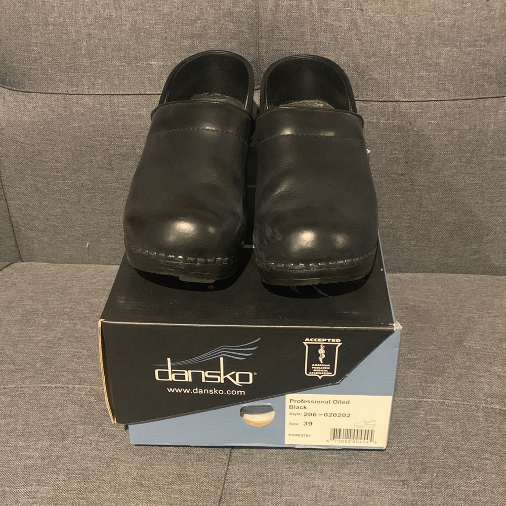 Dansko Black Professional Mules